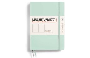 NOTEBOOK LEUCHTTURM MEDIUM A5 HARDCOVER PLAIN MINT GREEN 367258